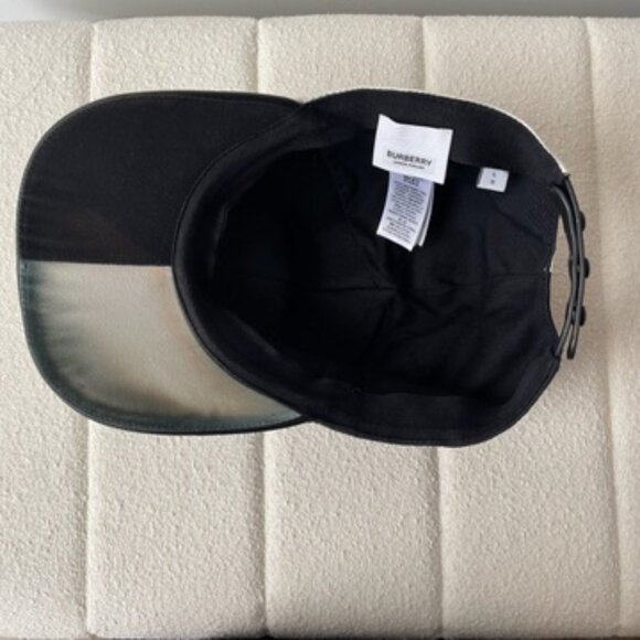 Burberry Black and White TB Logo Cap - Picture 7 of 10